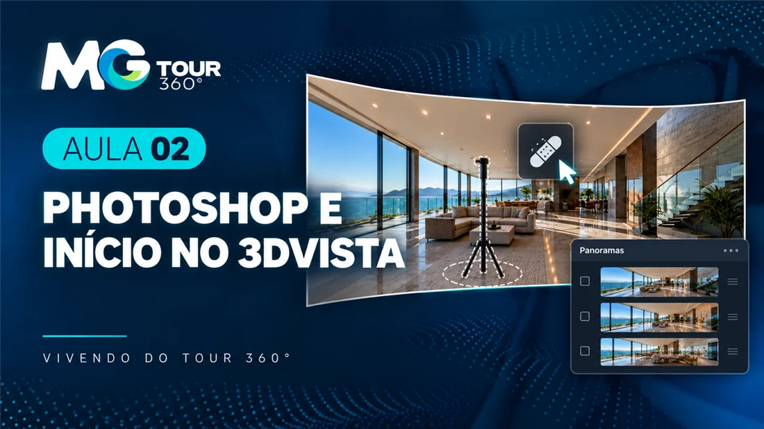 Capa da aula 02: Photoshop e início no 3DVista