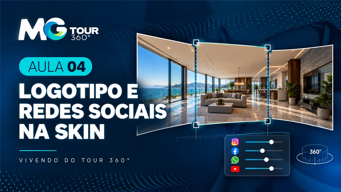 Capa da aula 04: Logotipo e redes sociais na skin